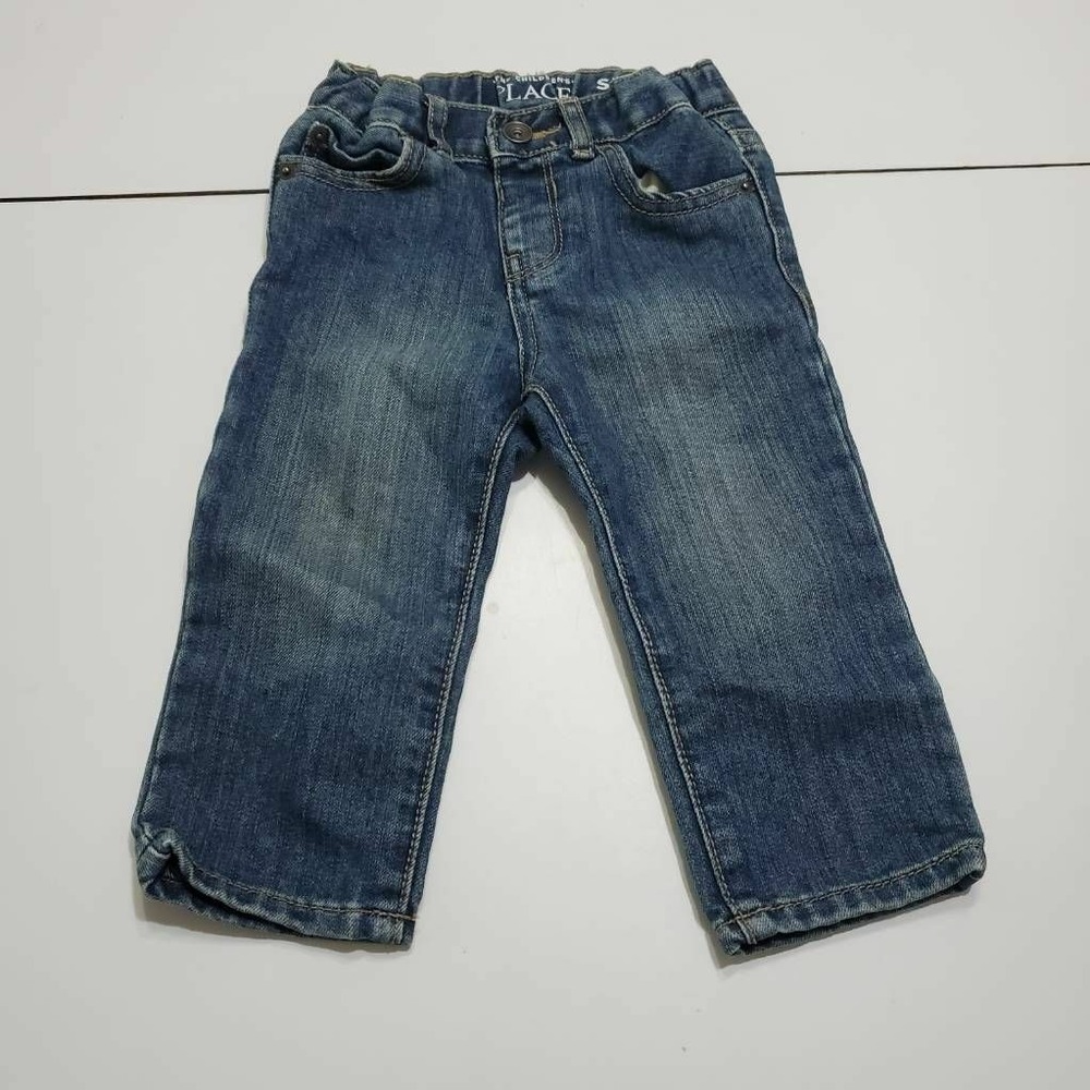 The Children's Place Unisex Skinny Jeans Blue Pockets Medium Wash Denim 12-18 M